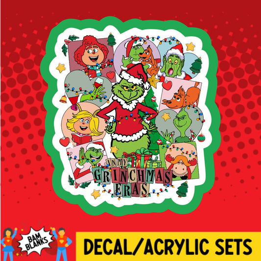 In My Grinchmas Eras Tour - DECAL AND ACRYLIC SHAPE #DA03445