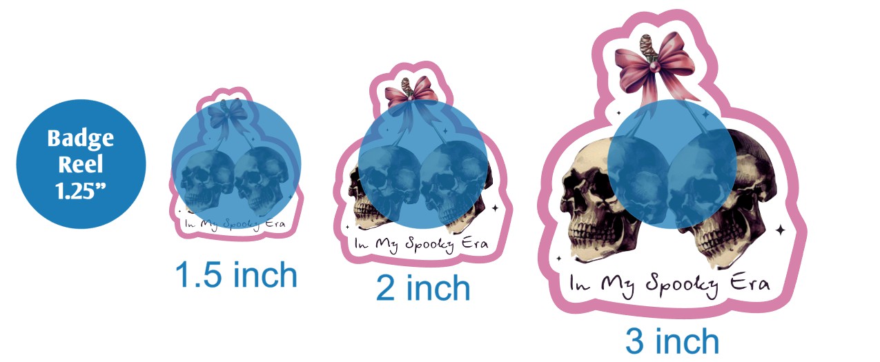 In My Spooky Era Skull Cherries - DECAL AND ACRYLIC SHAPE #DA03105