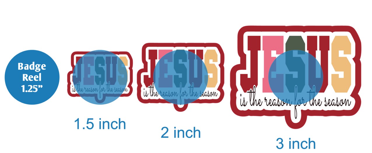 Jesus Is The Reason For The Season - DECAL AND ACRYLIC SHAPE #DA02821