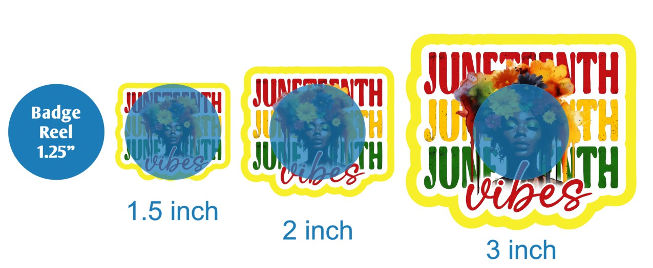 Juneteenth Vibes - DECAL AND ACRYLIC SHAPE #DA02860