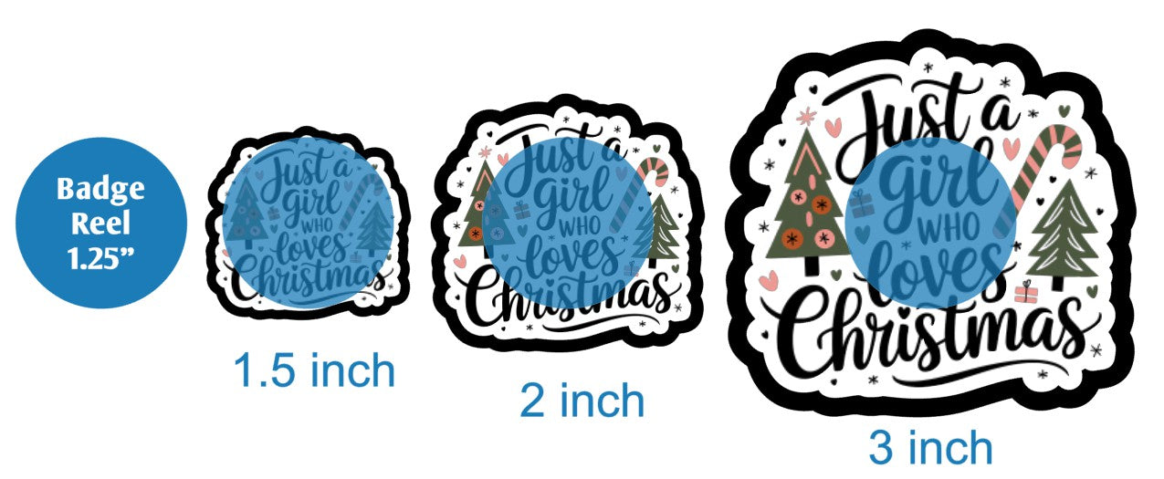 Just A Girl Who Loves Christmas - DECAL AND ACRYLIC SHAPE #DA03408