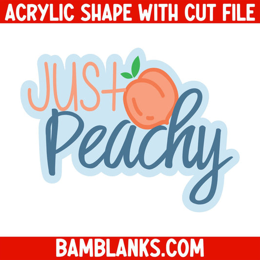 Just Peachy - Acrylic Shape #907