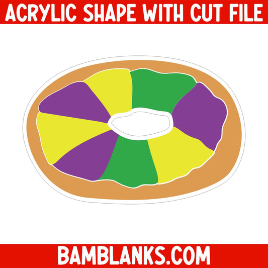 King Cake - Acrylic Shape #487