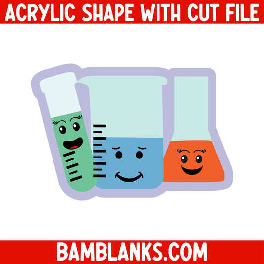 Lab Friends - Acrylic Shape #1294