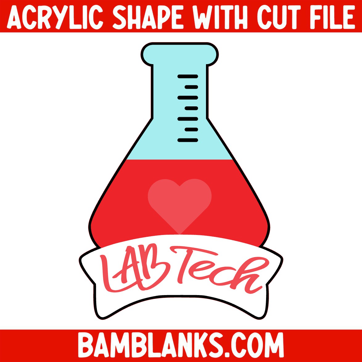 Lab Tech 2 - Acrylic Shape #1460