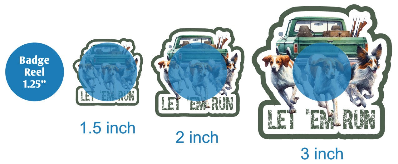 Let Em Run Truck - DECAL AND ACRYLIC SHAPE #DA02396