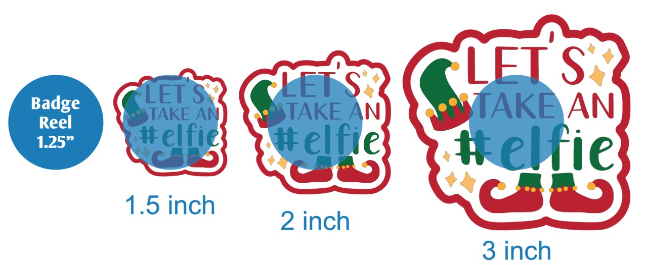 Lets Take An Elfie - DECAL AND ACRYLIC SHAPE #DA02501