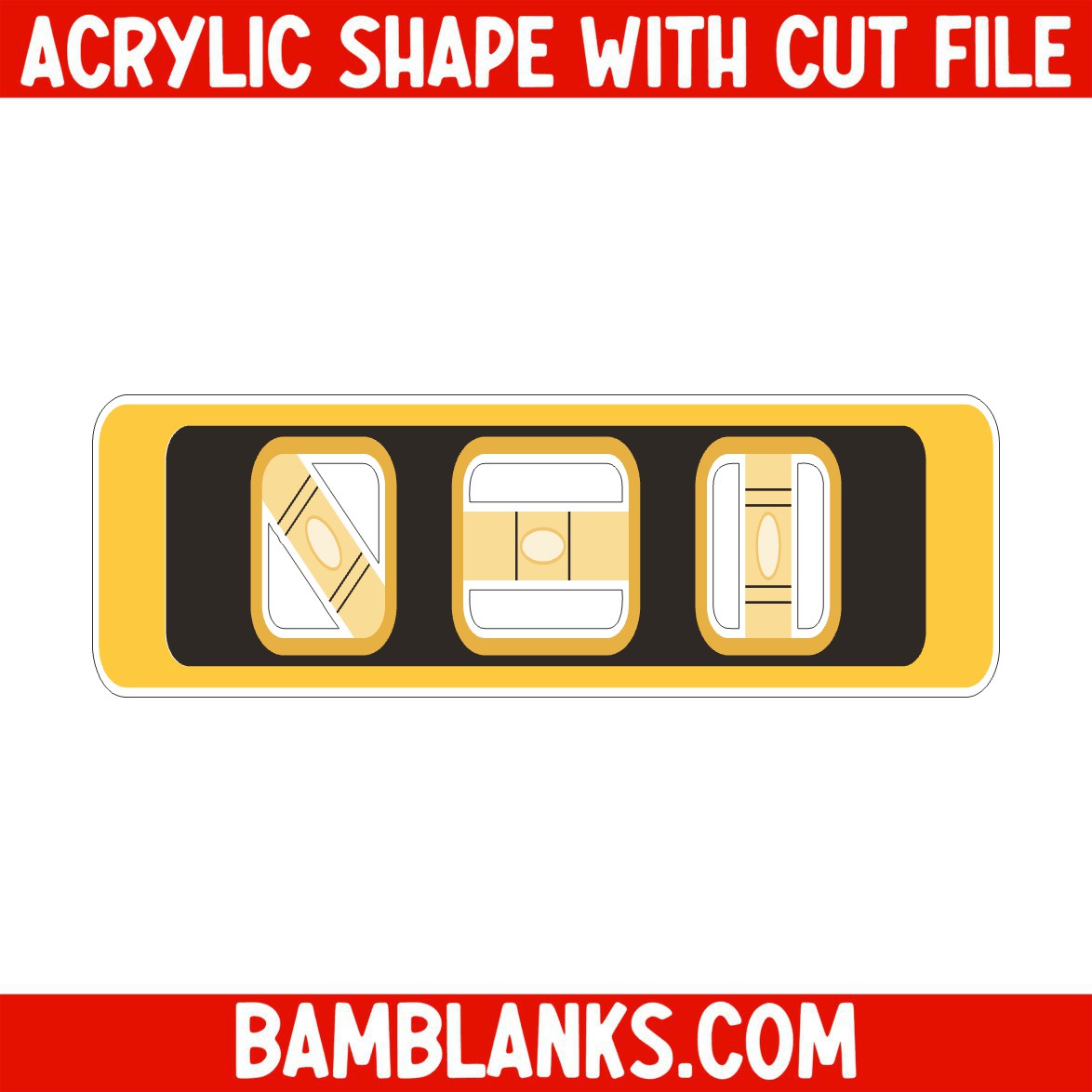Level - Acrylic Shape #1963 – BAM Blanks and More