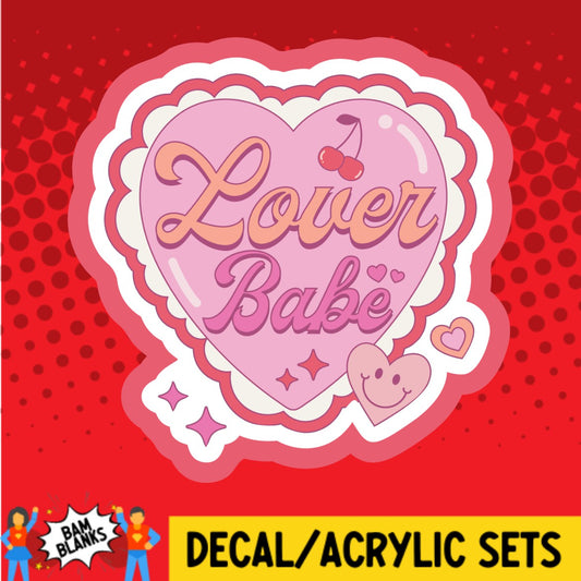 Lover Babe Heart - DECAL AND ACRYLIC SHAPE #DA03546