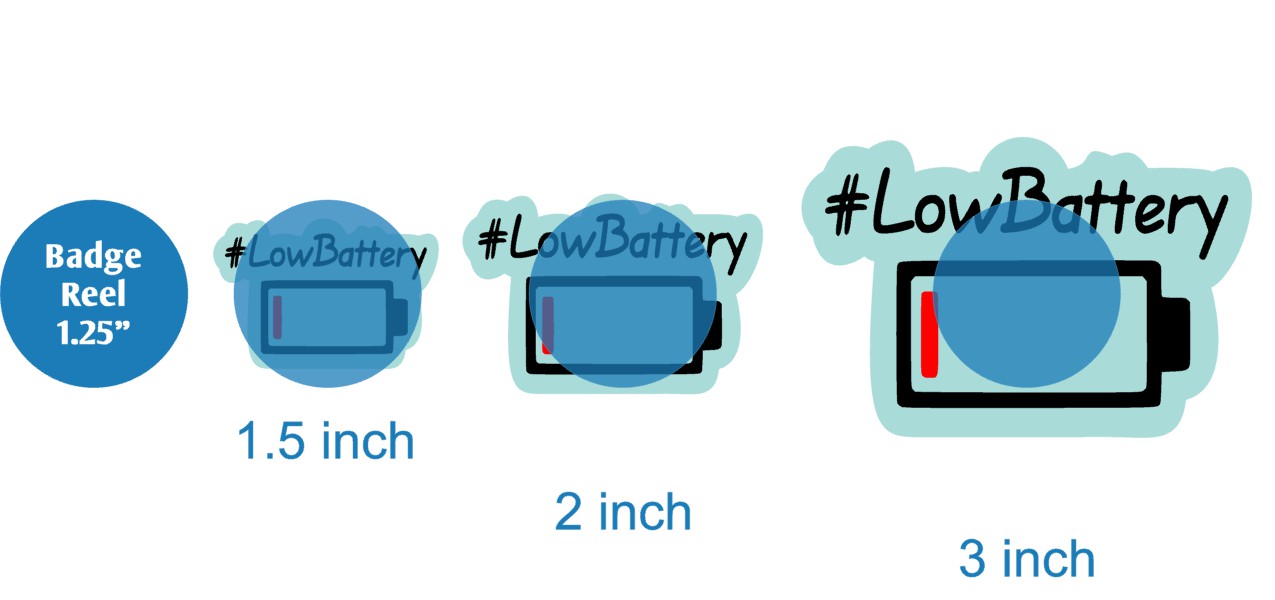 Low Battery - Acrylic Shape #703