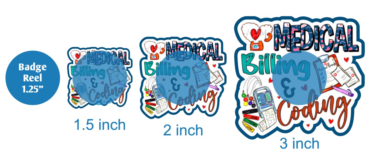 Medical Billing and Coding - DECAL AND ACRYLIC SHAPE #DA02510