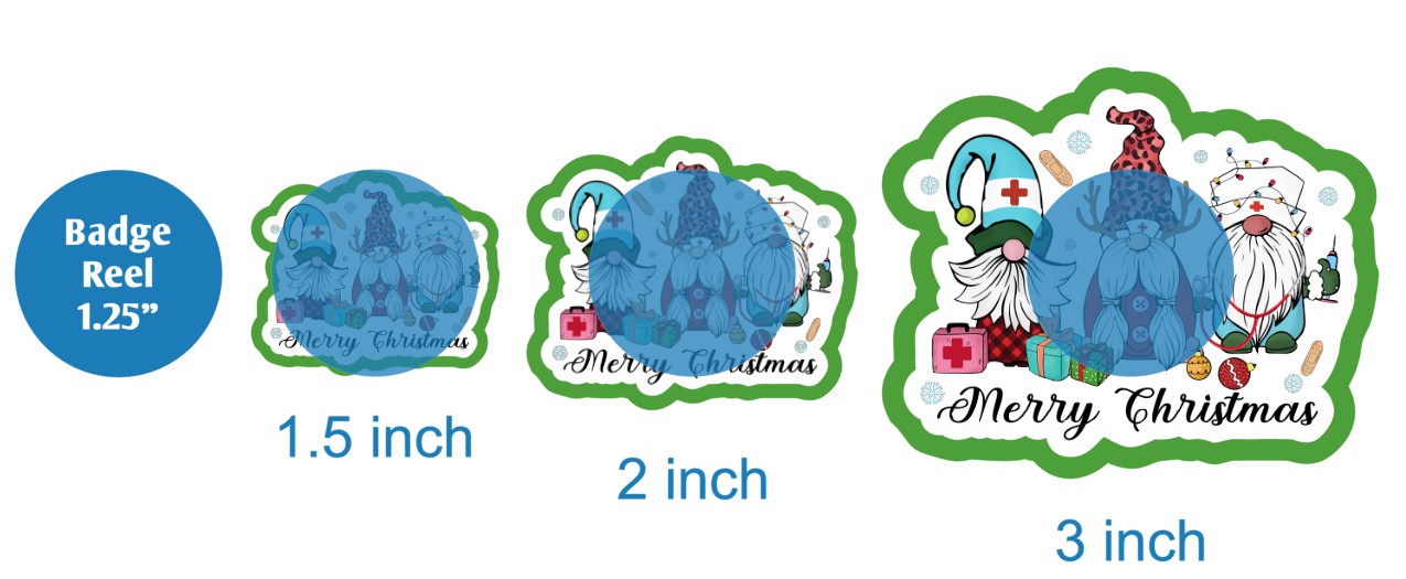 Merry Christmas Nurse Gnomes - DECAL AND ACRYLIC SHAPE #DA02826