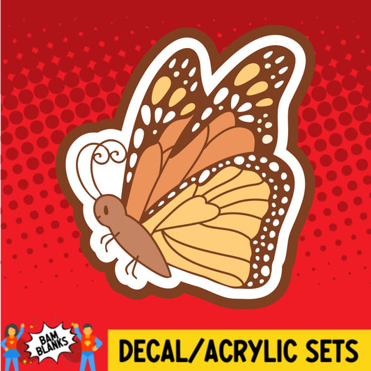 Monarch Butterfly - DECAL AND ACRYLIC SHAPE #DA02180