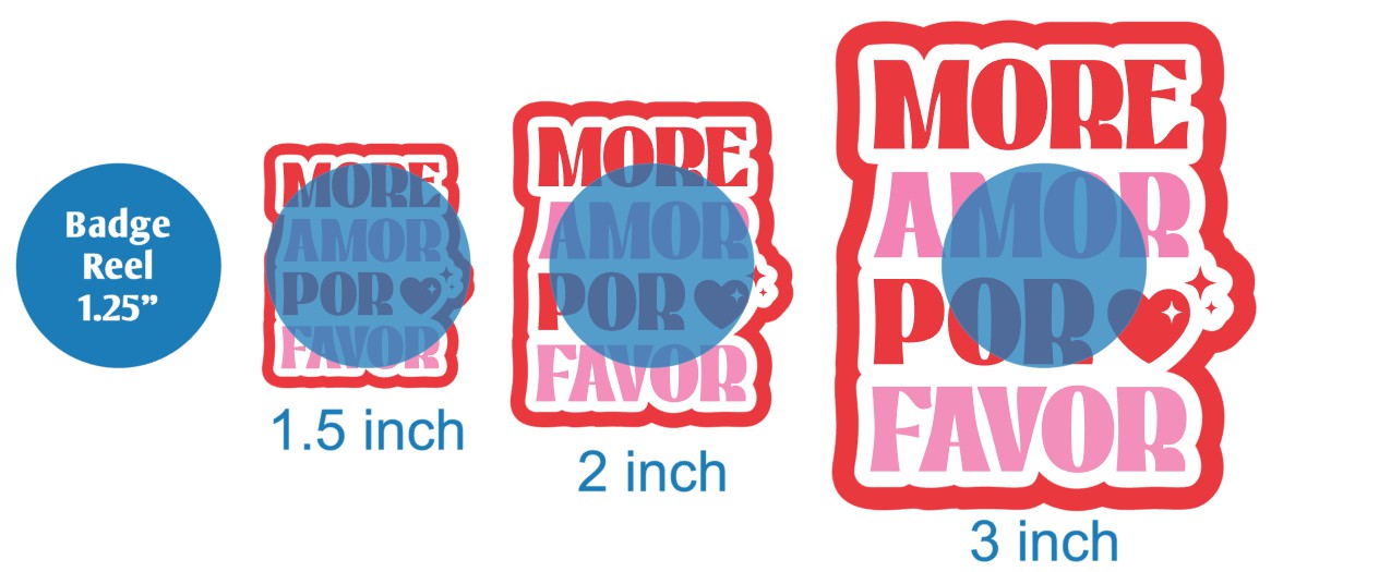 More Amor Por Favor - DECAL AND ACRYLIC SHAPE #DA03548