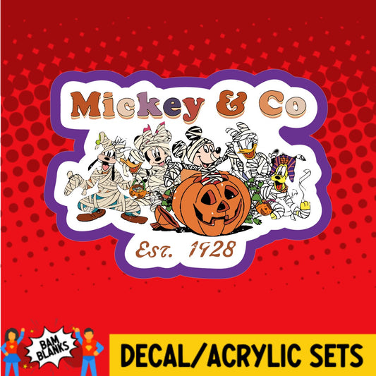 Mouse and Co Halloween - DECAL AND ACRYLIC SHAPE #DA03008