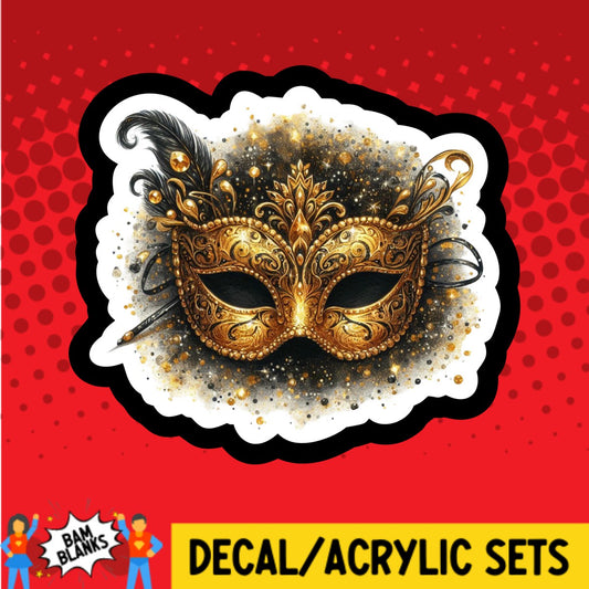 New Year Masquerade - DECAL AND ACRYLIC SHAPE #DA03509