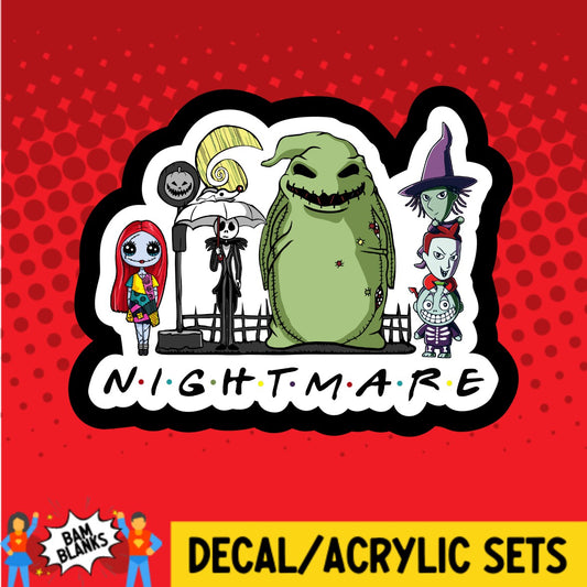 Nightmare Friends - DECAL AND ACRYLIC SHAPE #DA03216