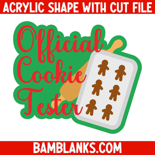 Official Cookie Tester - Acrylic Shape #1844