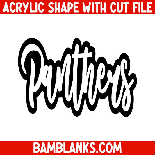 Panthers - Acrylic Shape #1535