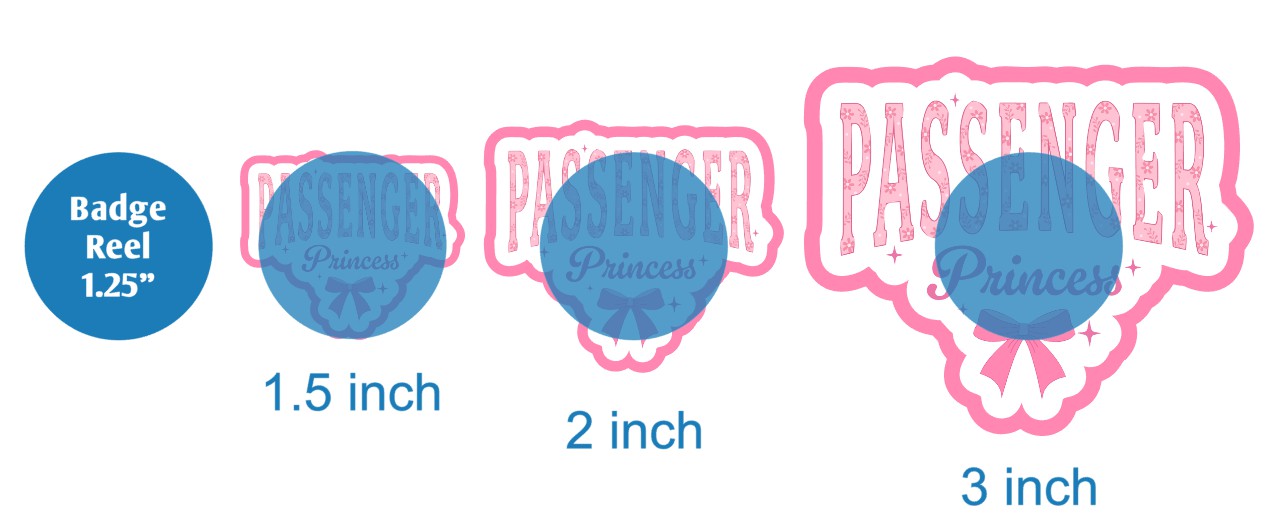 Passenger Princess - DECAL AND ACRYLIC SHAPE #DA02371