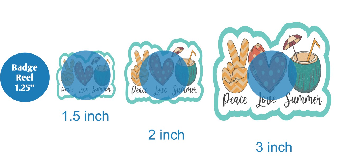 Peace Love Summer - DECAL AND ACRYLIC SHAPE #DA02225