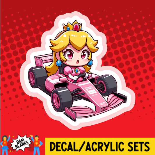 Peachy Princess - DECAL AND ACRYLIC SHAPE #DA02281