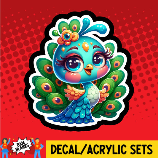 Peacock 2 - DECAL AND ACRYLIC SHAPE #DA02385