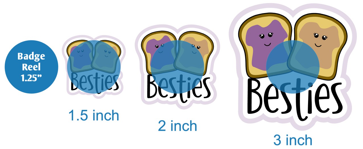 Peanut Butter and Jelly Besties - DECAL AND ACRYLIC SHAPE #DA02216