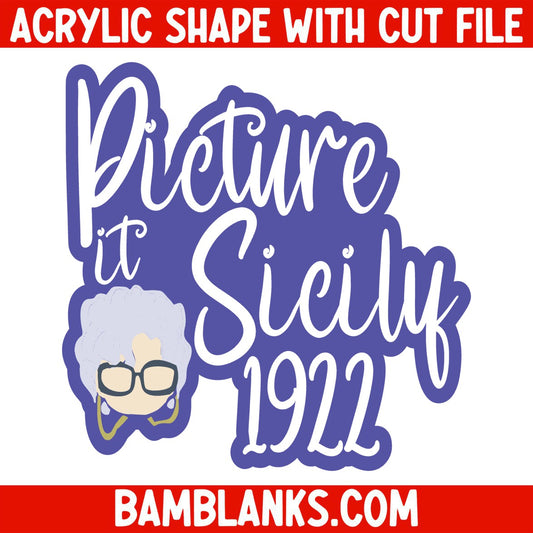 Picture it Sicily (Fan Art) - Acrylic Shape #1818