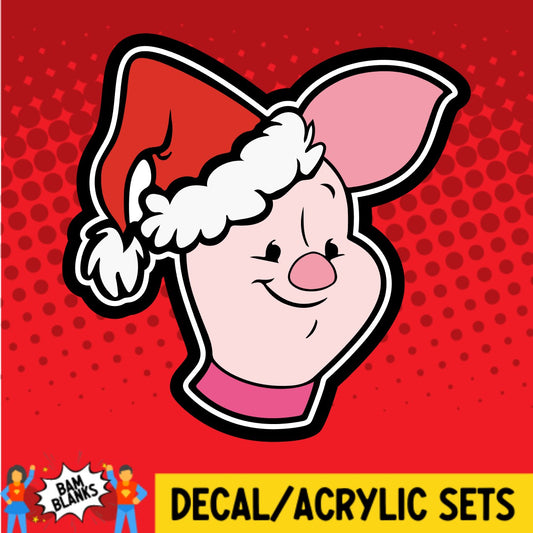 Pig Christmas - DECAL AND ACRYLIC SHAPE #DA01531