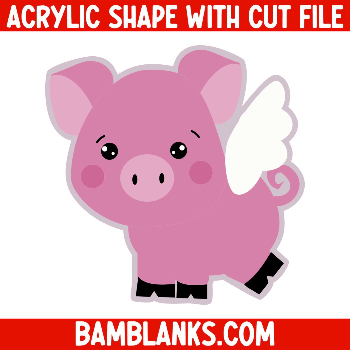 Pigs Fly - Acrylic Shape #301