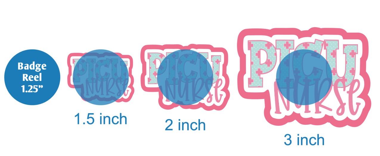 Plaid PICU Nurse - DECAL AND ACRYLIC SHAPE #DA03254