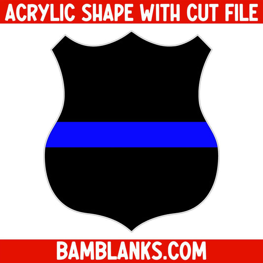 Police Badge - Acrylic Shape #618