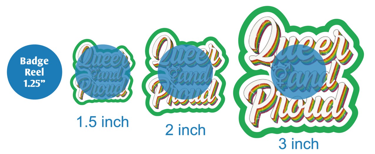 Queer and Proud - DECAL AND ACRYLIC SHAPE #DA02856