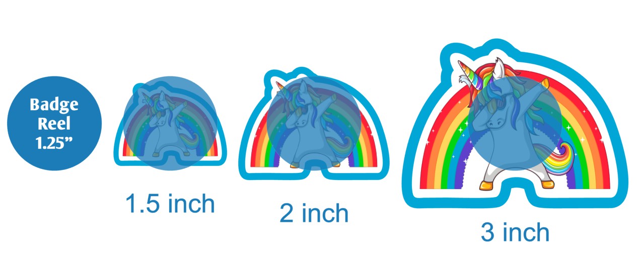 Rainbow Dabbing Unicorn - DECAL AND ACRYLIC SHAPE #DA02857