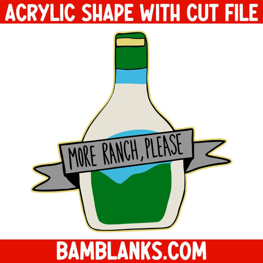 Ranch Dressing - Acrylic Shape #1591