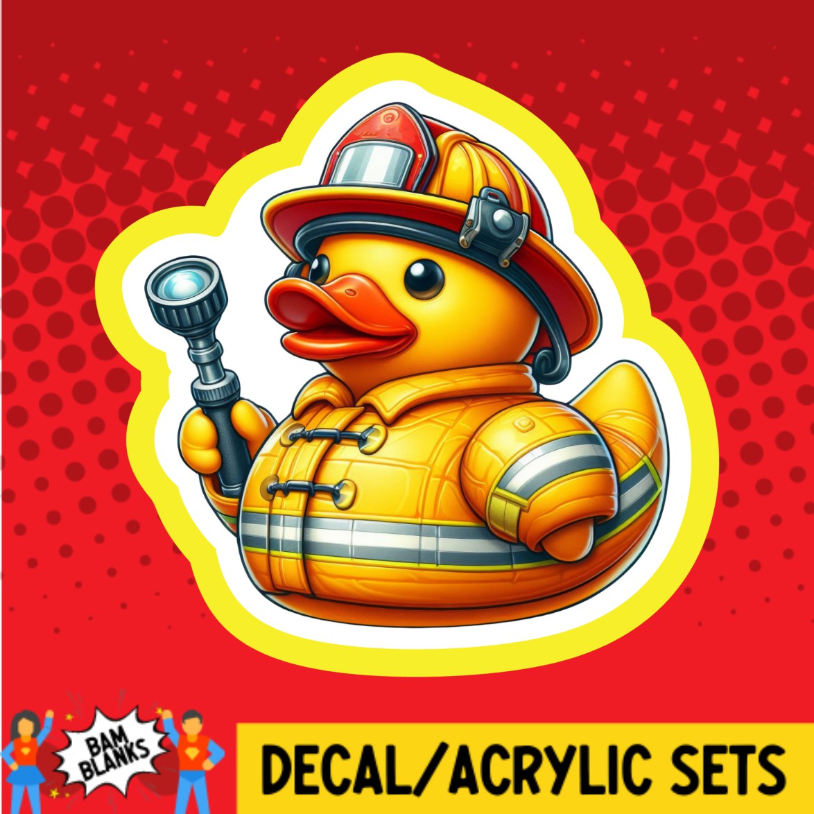 Rescue Duck - DECAL AND ACRYLIC SHAPE #DA02738