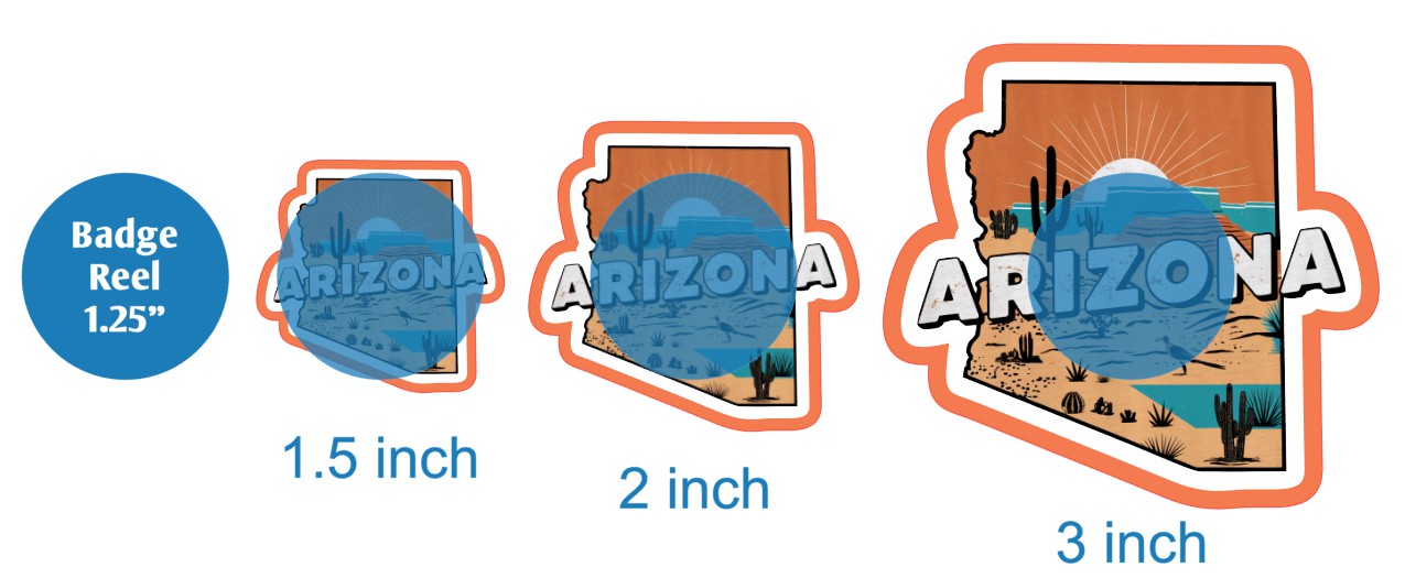 Retro Arizona - DECAL AND ACRYLIC SHAPE #DA03049