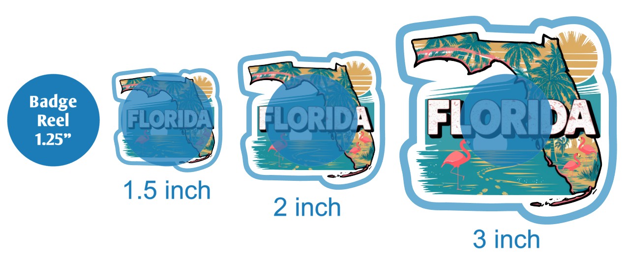 Retro Florida - DECAL AND ACRYLIC SHAPE #DA03055