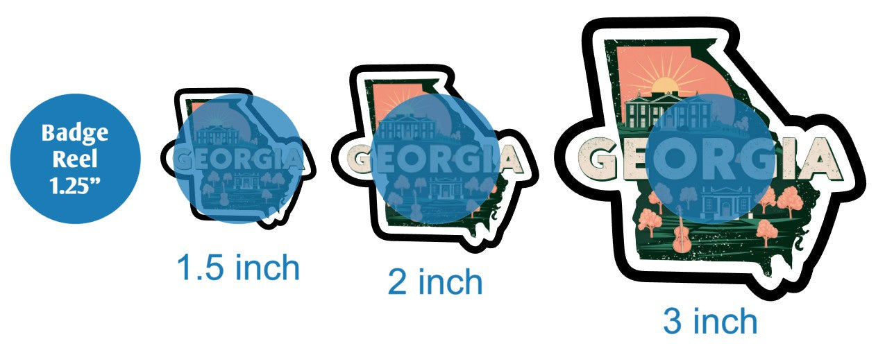 Retro Georgia - DECAL AND ACRYLIC SHAPE #DA03056