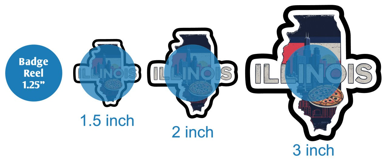 Retro Illinois - DECAL AND ACRYLIC SHAPE #DA03059