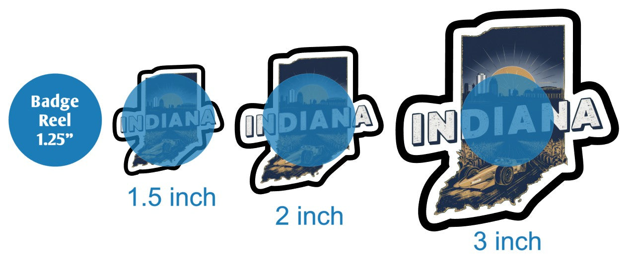 Retro Indiana - DECAL AND ACRYLIC SHAPE #DA03060