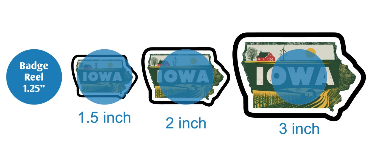 Retro Iowa - DECAL AND ACRYLIC SHAPE #DA03061