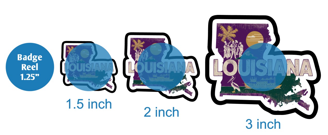 Retro Louisiana - DECAL AND ACRYLIC SHAPE #DA03064