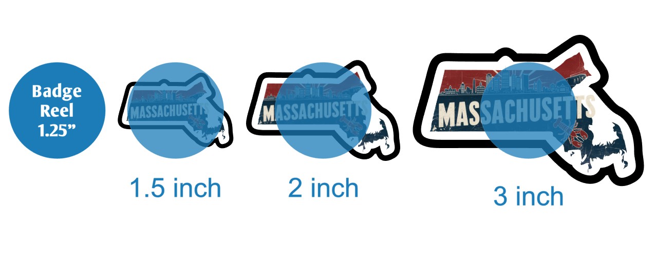 Retro Massachusetts - DECAL AND ACRYLIC SHAPE #DA03067