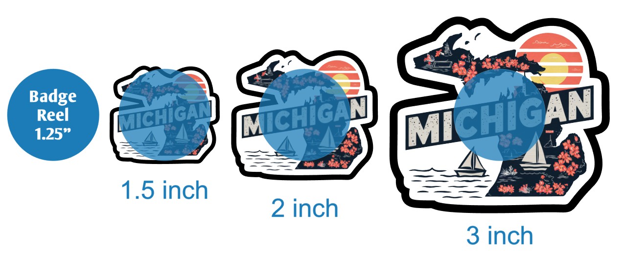 Retro Michigan - DECAL AND ACRYLIC SHAPE #DA03068