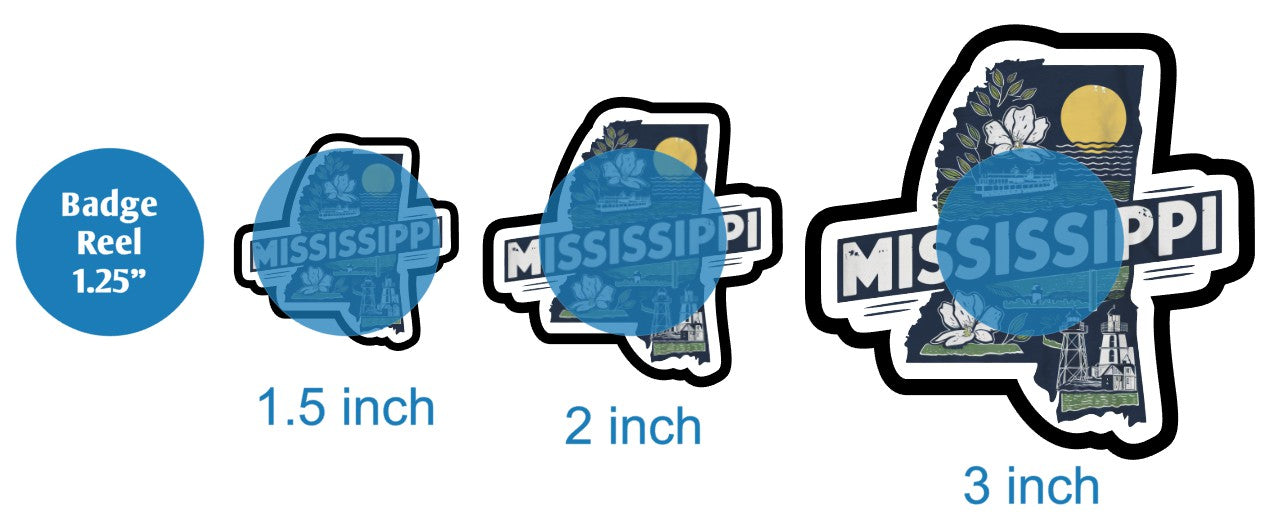 Retro Mississippi - DECAL AND ACRYLIC SHAPE #DA03070