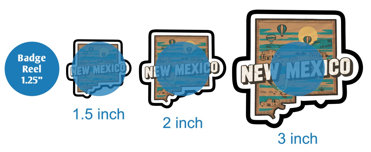 Retro New Mexico - DECAL AND ACRYLIC SHAPE #DA03077