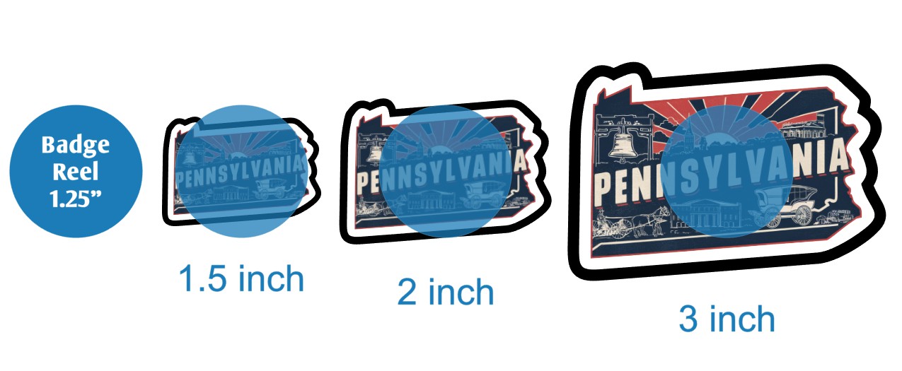 Retro Pennsylvania - DECAL AND ACRYLIC SHAPE #DA03084