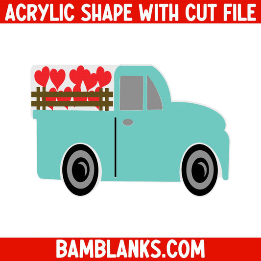 Retro Pickup Short - Acrylic Shape #436